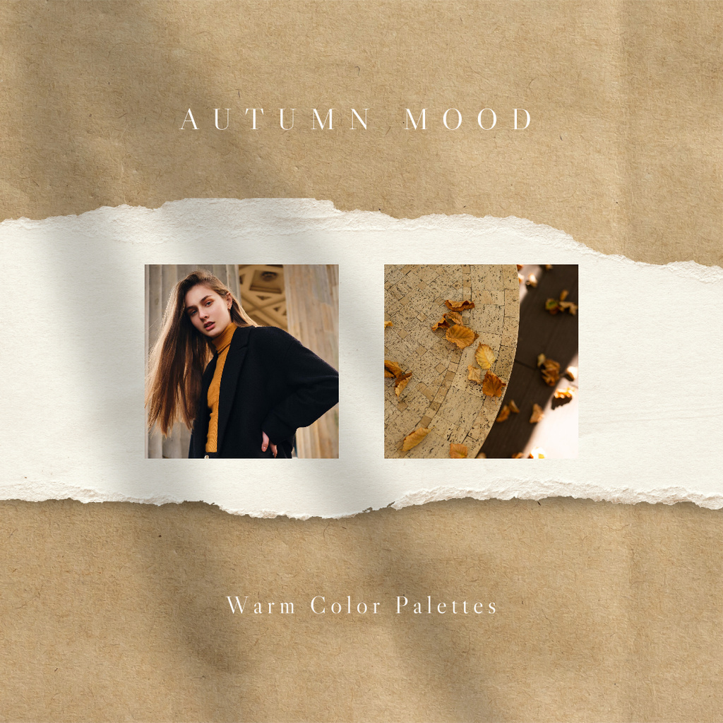 Plantilla de diseño de Autumn Inspiration with Woman in Stylish Outfit Instagram 