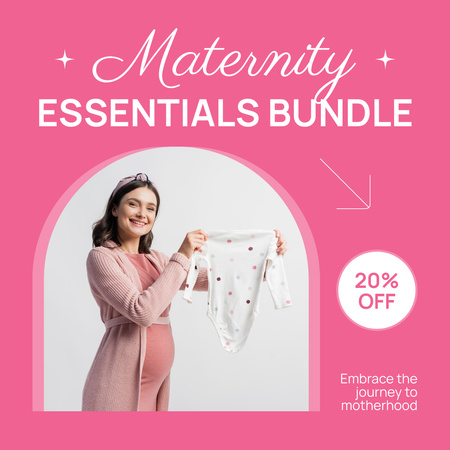 Essential Products for Pregnancy and Newborns Instagram Design Template