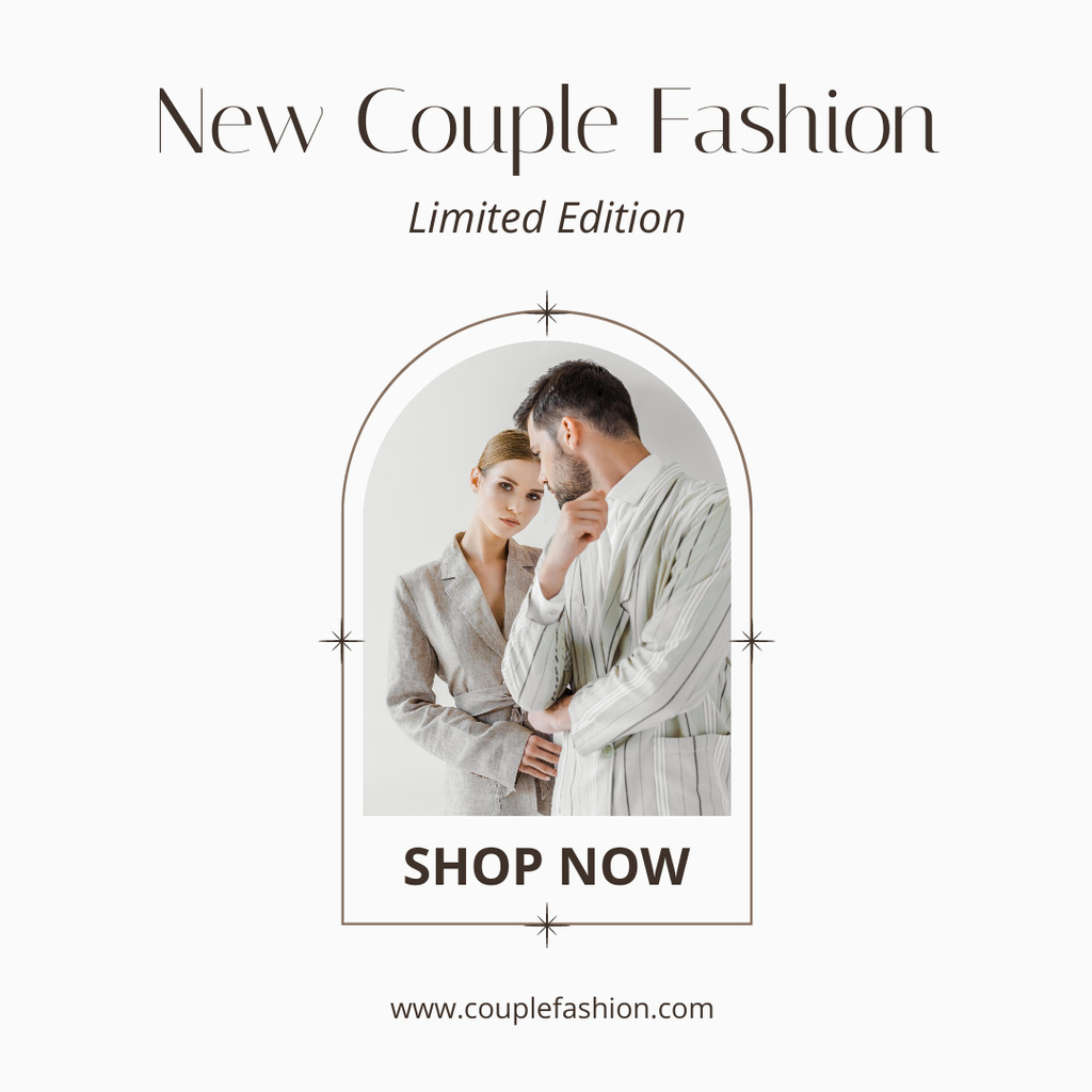 Limited Edition Of New Collection For Couples Instagram Tasarım Şablonu