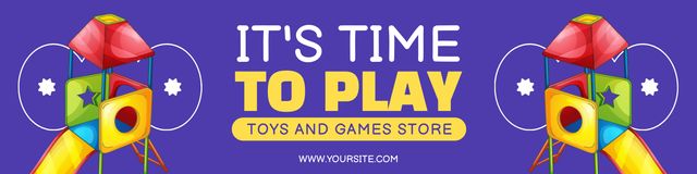 Toys and Games Shop Offer Twitter Šablona návrhu