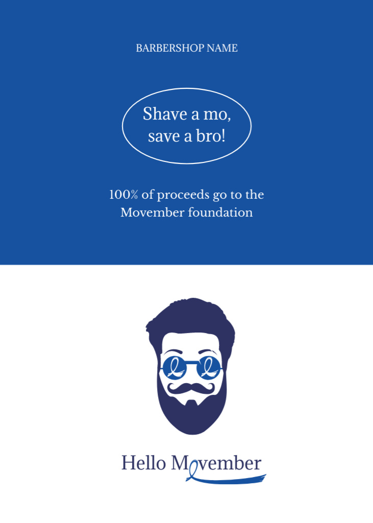 Szablon projektu Versatile Barbershop Services Offer Postcard 5x7in Vertical