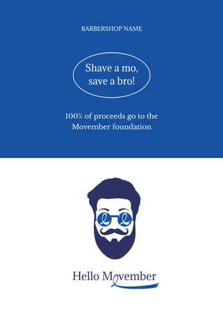 Template di design Offerta di servizi di barbiere Postcard 5x7in Vertical