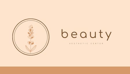 Beauty Salon Services Offer Business Card US Design Template