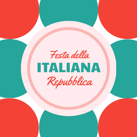 Announcement of Festival of Italian Republic Animated Post Design Template
