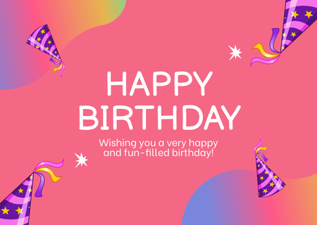 Well Wishes on Your Birthday Card Design Template