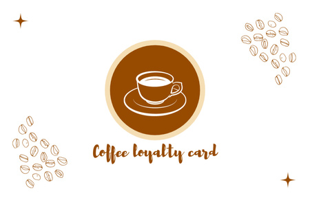 Discount in Coffee Shop Business Card 85x55mm Design Template