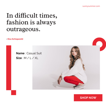 Designvorlage Verführerische Modekleidung für Frauen für Instagram