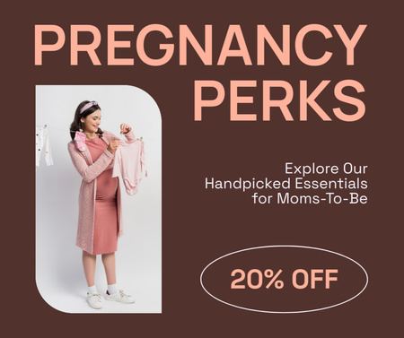 Discount on Essential Products for Moms Facebook Design Template