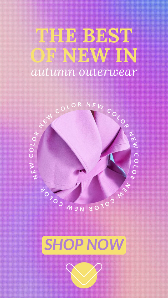 Autumn Clothes Sale Ad Instagram Story Design Template
