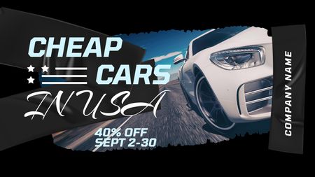 Cheap Cars Sale Offer Titleデザインテンプレート