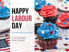 Proud Labor Day Congrats with Cupcakes From Cake Studio