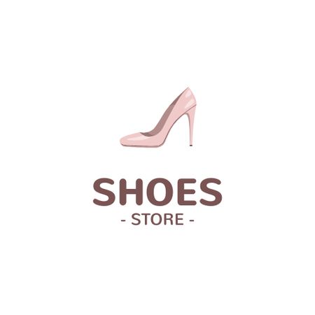 Female Shoes Store Logo Tasarım Şablonu