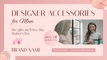 Platilla de diseño Designer Accessories With Discount On Mother's Day Full HD video