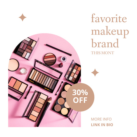 Special Offer for Favourite Cosmetics Instagram Design Template