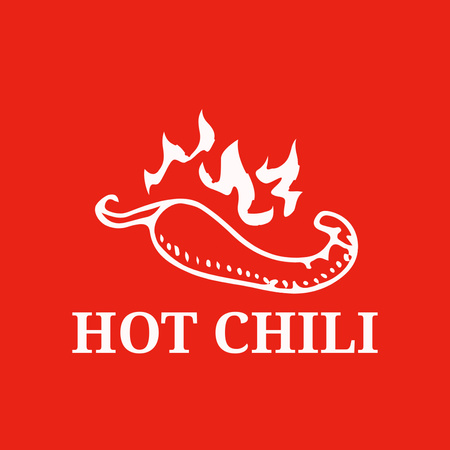 forró chili logó kialakítása Logo tervezősablon