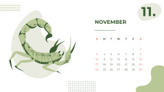 Creative Illustration of Zodiac Signs on Green