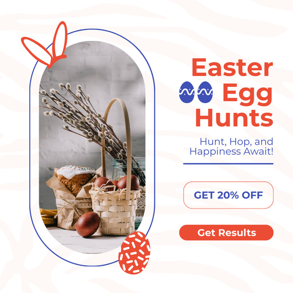 Easter Egg Hunts with Beautiful Spring Basket