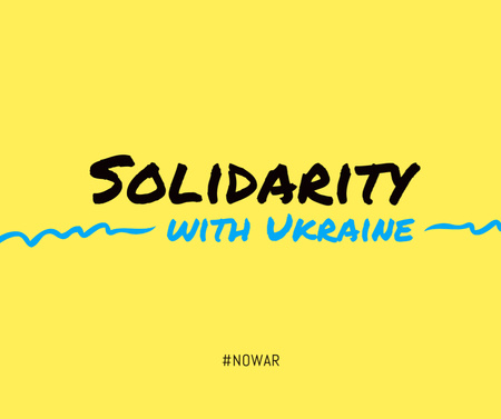 Designvorlage solidarität mit der ukraine für Facebook
