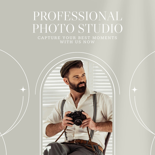 Professional Photo Studio  Instagram Šablona návrhu