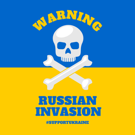 Ontwerpsjabloon van Instagram van Stop War in Ukraine