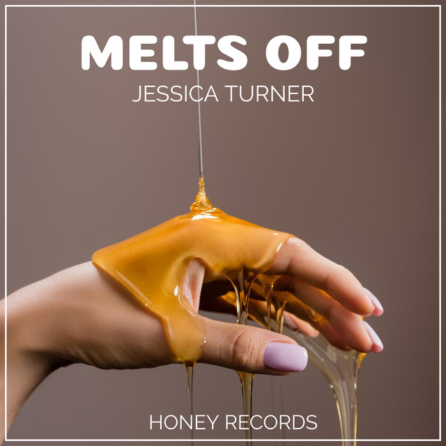 Woman Hand in Honey Album Cover – шаблон для дизайна