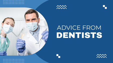 Advices from Professional Dentists Youtube Thumbnail Design Template