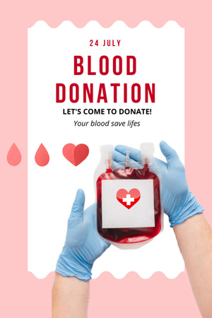 Blood Donation Invitation 6x9in Design Template