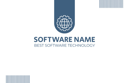 Designvorlage Anzeige von Best Software Technology für Business Card 85x55mm