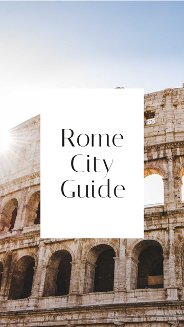 Designvorlage Travel Tour Offer with Coliseum für Instagram Story