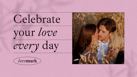 Platilla de diseño Cute Couple on Valentine's Day Full HD video