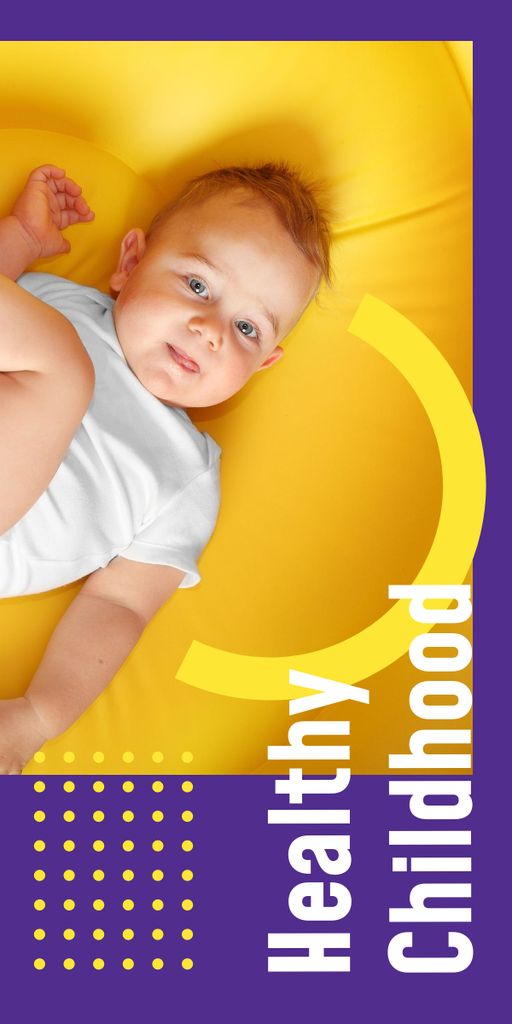 Modèle de visuel Cute happy baby - Graphic