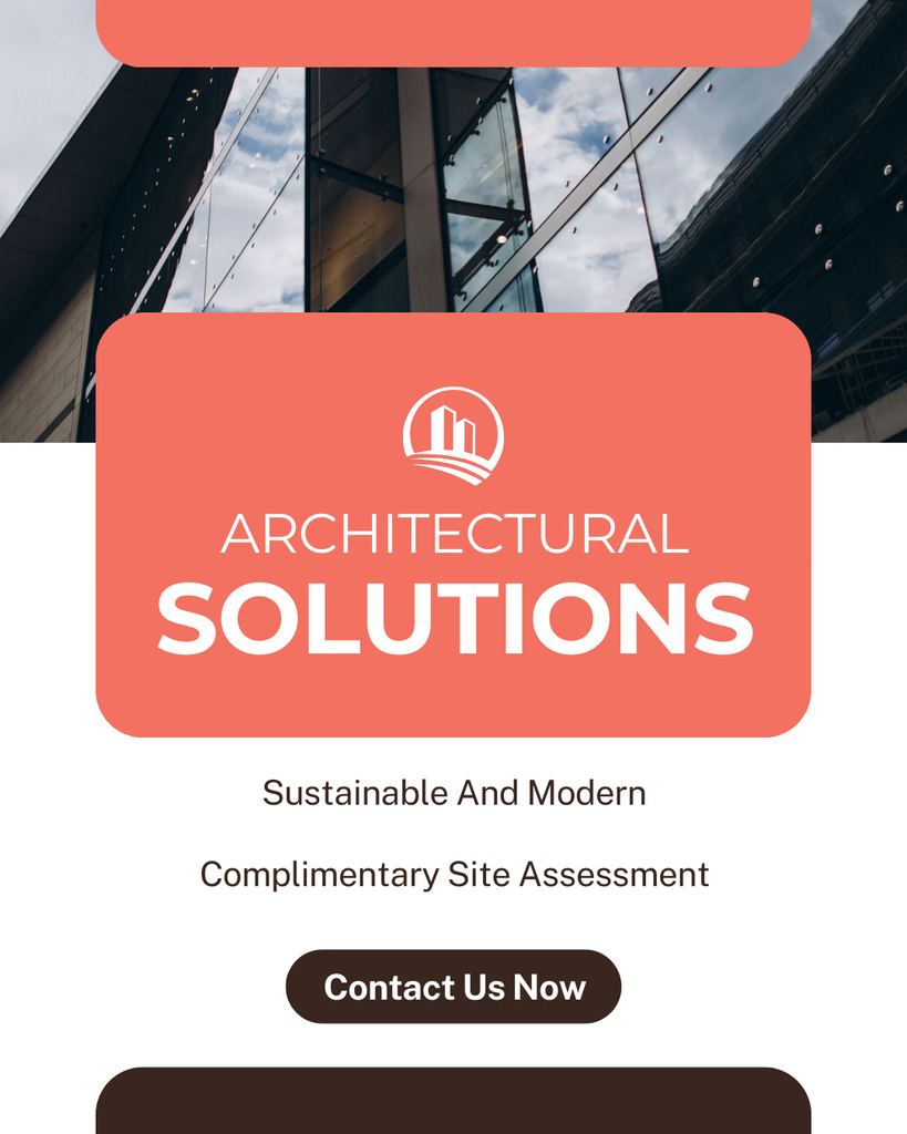 Architectural Bureau Offer Exclusive Design Instagram Post Vertical tervezősablon