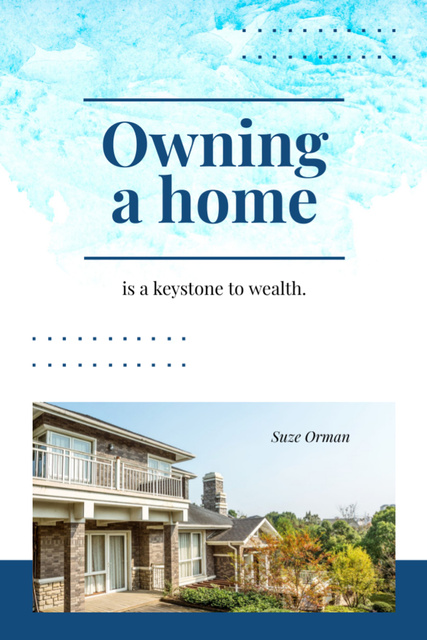 Real Estate Offer With Modern Residential House Postcard 4x6in Vertical Design Template
