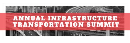 Template di design Annual infrastructure transportation summit Email header