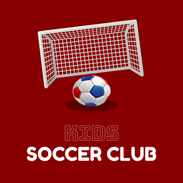 Exciting Soccer Club Membership For Kids Promotion Animated Logoデザインテンプレート
