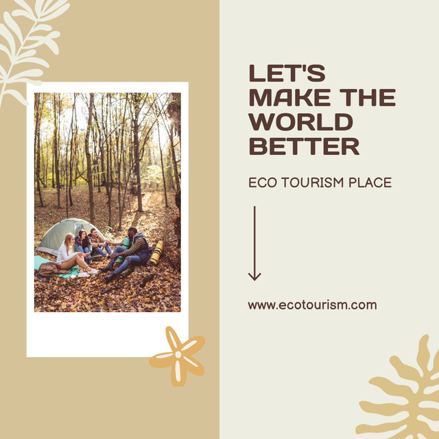 Designvorlage Eco Tourism Place für Instagram