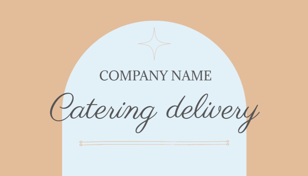 Szablon projektu Catering Delivery Services Offer Business Card US