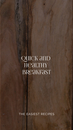 Plantilla de diseño de Desayuno rápido y saludable con sándwiches TikTok Video 