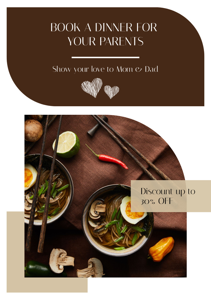 Asian Food Offer Poster – шаблон для дизайну