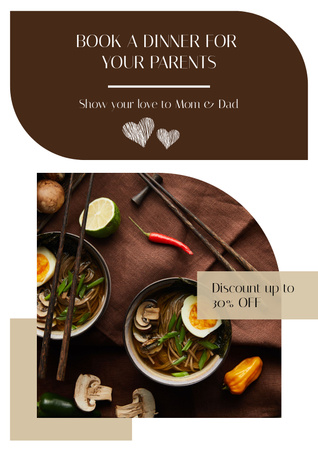 Asian Food Offer Poster tervezősablon
