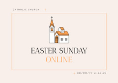 Online Easter Sunday Service Announcement
