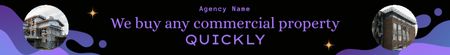 We are Buing Commercial Property Leaderboard Design Template