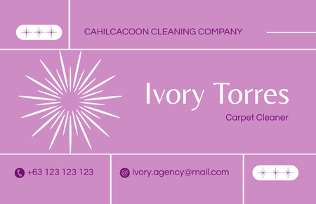 Carpet Cleaning Services Offer Business Card 85x55mm Design Template