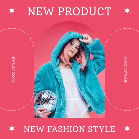 Template di design Podcast about New Fashion Style Podcast Cover