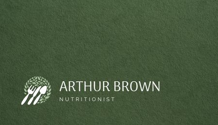 Nutrition Specialist Service Offer Business Card US Design Template