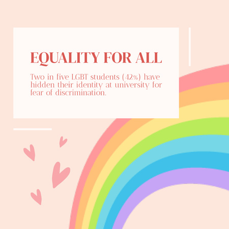 LGBT Equality Awareness Animated Post Design Template