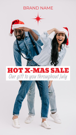 Christmas in July Sale Ad TikTok Video Design Template