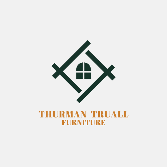 Furniture Store Emblem Logo Tasarım Şablonu