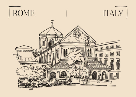 Plantilla de diseño de Tour to Italy Postcard 