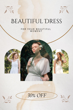 Fashion Dresses for Women Postcard 4x6in Vertical Design Template